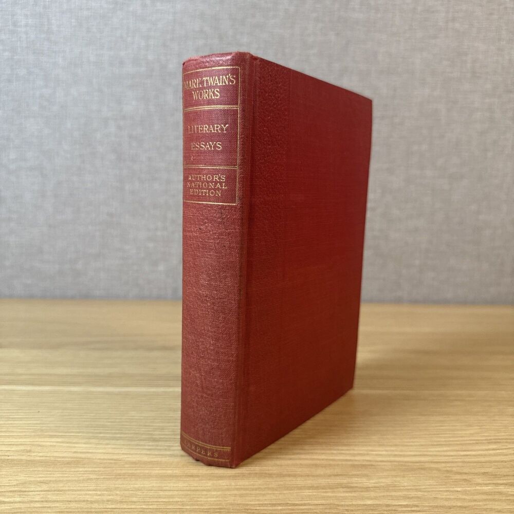 Literary Essays Mark Twain Works Harper & Brothers Book 22 Authors National Ed